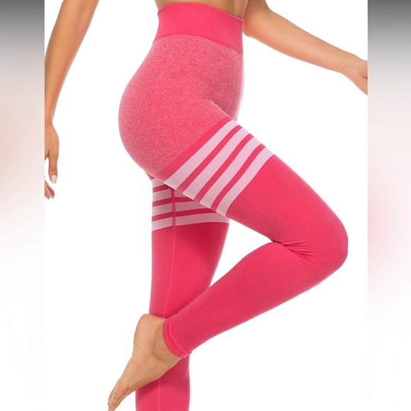 High Waisted Leggings Seamless Butt Lift Tummy Control - Picture 2 of 13